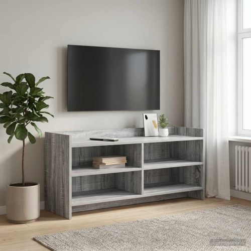 ТВ шкаф 100 x 33 x 47 см Сив Сонома Инженерна дървесина