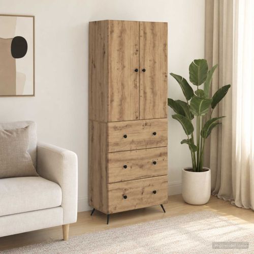 Комплект шкафове 2 бр. 66 x 34,5 x 90 см Инженерна дървесина