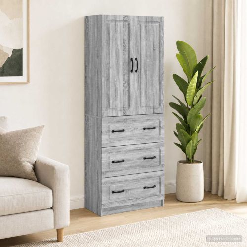Комплект шкафове 2 бр. 66 x 34,5 x 87 см Инженерна дървесина
