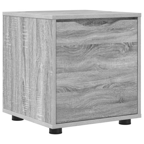 Шкаф за баня 40,5 x 40 x 44 см Инженерна дървесина Сив Сонома