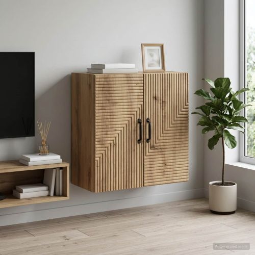 Стенно шкафче 59 x 31 x 60 см Инженерна дървесина Дъб артизан