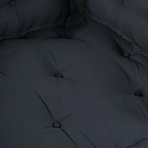 Кушон за палетен диван 3 бр. Текстил Антрацит 120 x 80 x 38 см