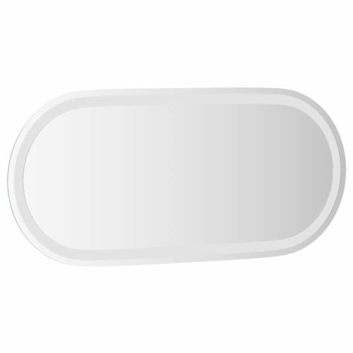 LED огледало за баня, 80x35 см, овално