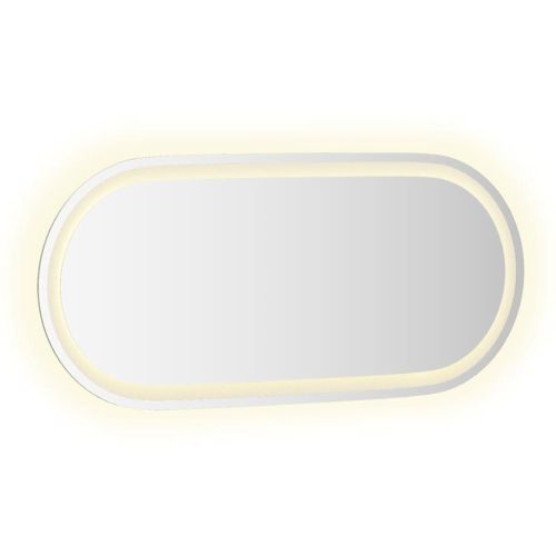 LED огледало за баня, 80x35 см, овално