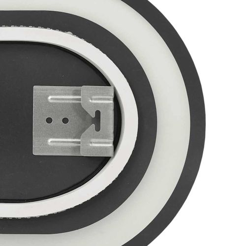 LED огледало за баня, 80x35 см, овално