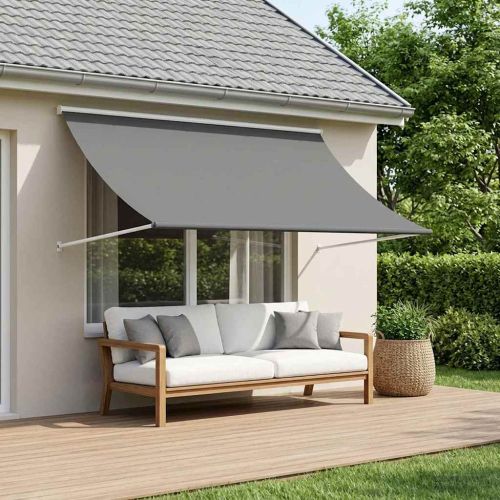 Сенник Светлосиво 400 x 150 cm 180 г / м² полиестер с PU покритие