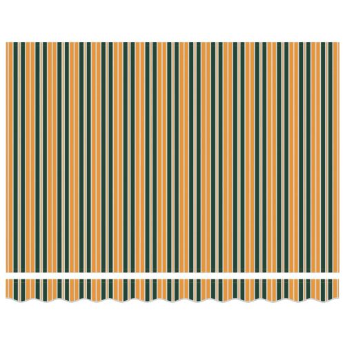 Прибираща се тента Зелен и жълт 300 x 250 cm Полиестер