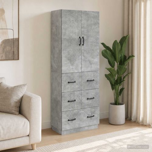 Комплект шкафове 2 бр. 66 x 34,5 x 87 см Инженерна дървесина
