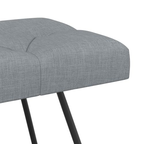 Пейка с копчета Светлосиво 110 x 40 x 46 cm Текстил