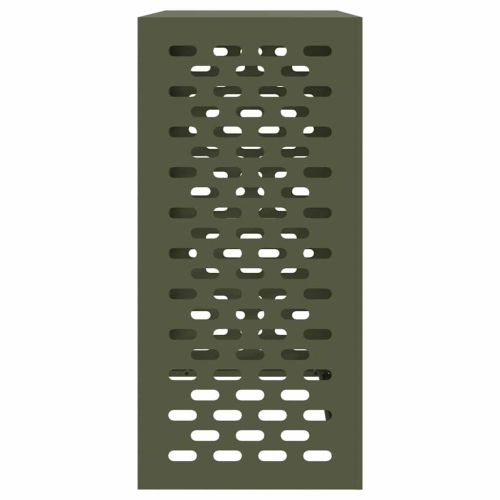 Покритие за климатик Маслиненозелено 110 x 50 x 105 см Стомана