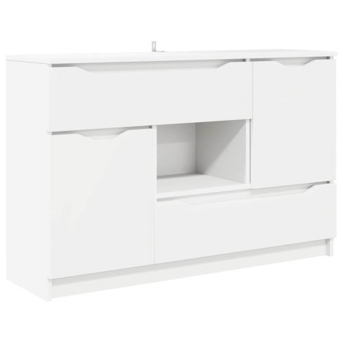 Служебен шкаф Бяло 100 x 30 x 65,6 Инженерна дървесина