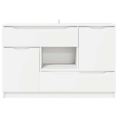 Служебен шкаф Бяло 100 x 30 x 65,6 Инженерна дървесина