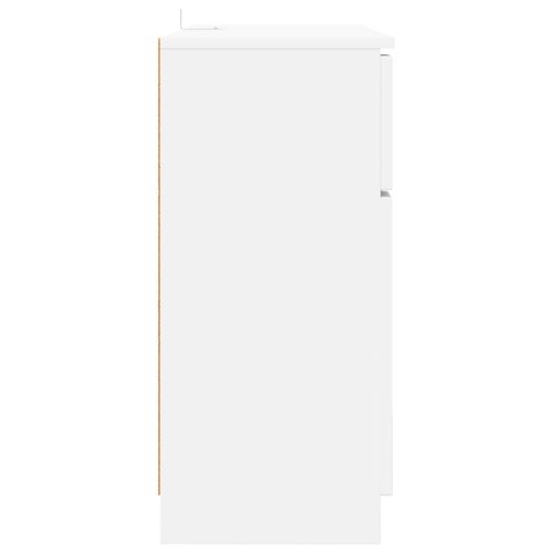 Служебен шкаф Бяло 100 x 30 x 65,6 Инженерна дървесина