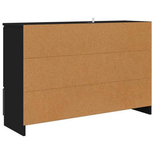 Служебен шкаф Черно 100 x 30 x 65,6 Инженерна дървесина