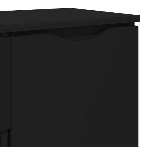 Служебен шкаф Черно 100 x 30 x 65,6 Инженерна дървесина