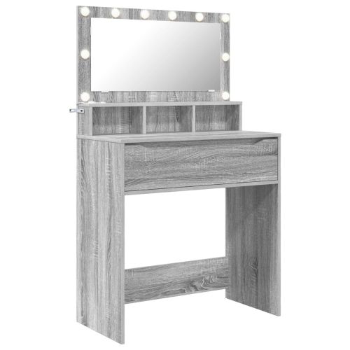 Тоалетки за спалня Сив Сонома 80 x 39,6 x 135 см