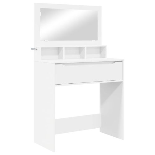 Тоалетки за спалня Бяло 80 x 39,6 x 135 см Инженерна дървесина