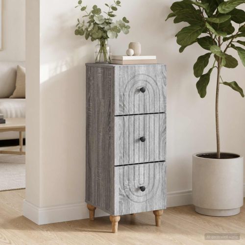 Чекмеджетен шкаф 33 x 34,5 x 90 см Инженерна дървесина