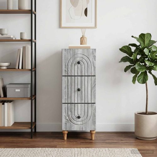 Чекмеджетен шкаф 33 x 34,5 x 90 см Инженерна дървесина