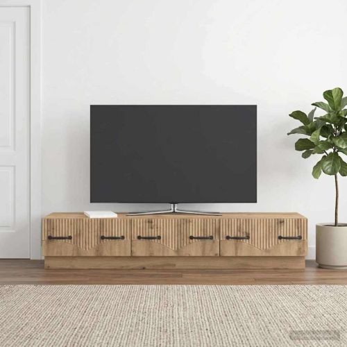 ТВ шкаф 147 x 34,5 x 27 см Дъб артизан Инженерна дървесина