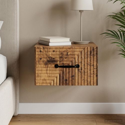Спален шкаф с монтаж на стена Старо дърво 34,5 x 33 x 20 см