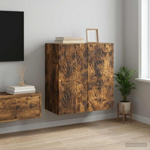 Стенно шкафче 59 x 31 x 60 см Инженерна дървесина Опушен дъб