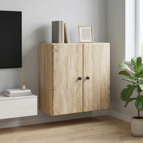 Стенно шкафче 59 x 31 x 60 см Инженерна дървесина Дъб сонома