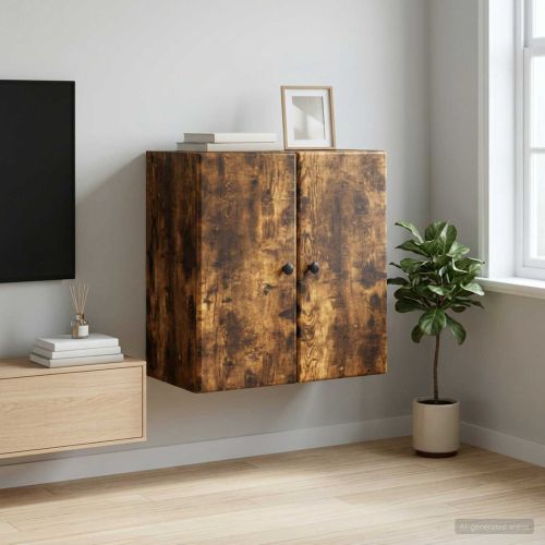 Стенно шкафче 59 x 31 x 60 см Инженерна дървесина Опушен дъб