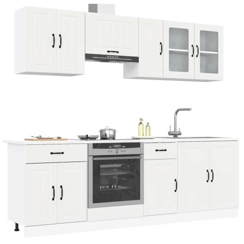 Комплект кухненски шкафове от 8 части Kalmar, инженерно дърво