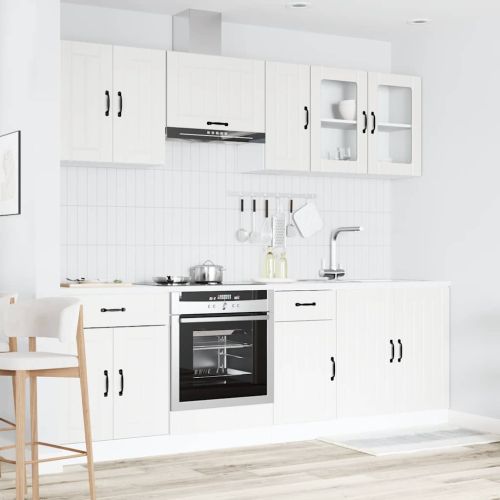 Комплект кухненски шкафове от 8 части Kalmar, инженерно дърво