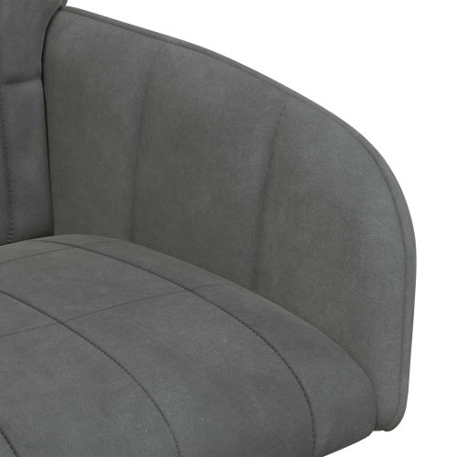 Обедени столове 4 бр. Кадифе Тъмносиво 57 х 50 х 85 см