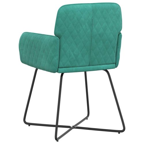 Обедени столове 4 бр. Кадифе Тюркоаз 59 x 56,5 x 86 см
