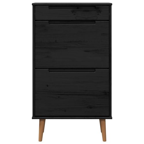 Шкаф за обувки MOLDE 59,5 x 35 x 103 см Черно