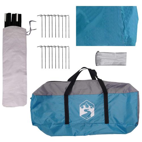 Семейна палатка Синьо 600 x 400 x 268 см Полиестер и стомана