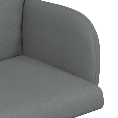 Обедени столове 2 бр. Текстил Тъмносиво 60 x 56 x 96 см