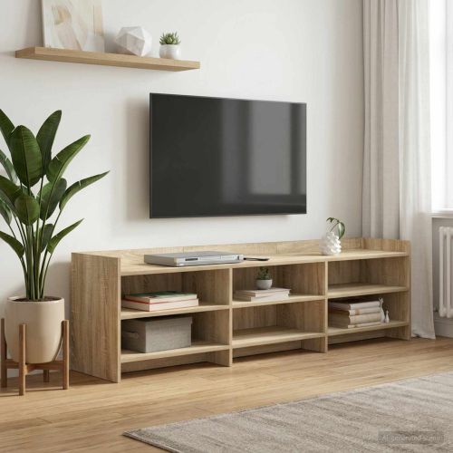 ТВ шкаф 168 x 33 x 47 см Дъб сонома Инженерна дървесина
