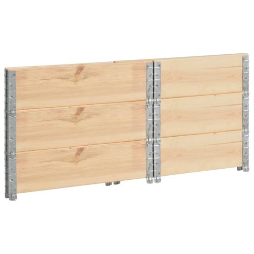 Повдигнати лехи 3 бр 60x80 см борово дърво масив