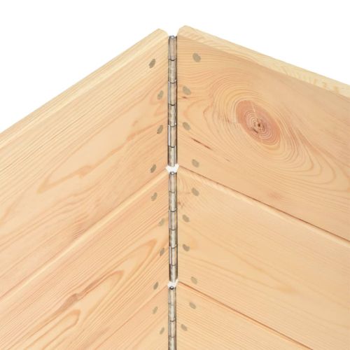 Повдигнати лехи 3 бр 60x80 см борово дърво масив