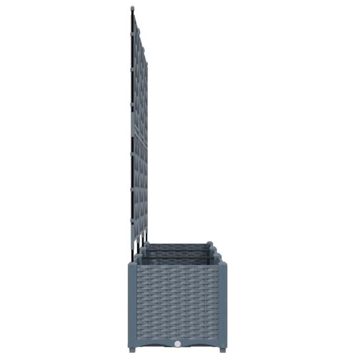 Градинска саксия 3 бр. Светлосиво 120 x 40 x 143 см ПП