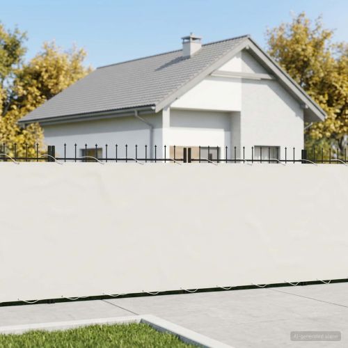 Прозорец за балкон 150 x 500 cm Тъкан с PU покритие Бяло