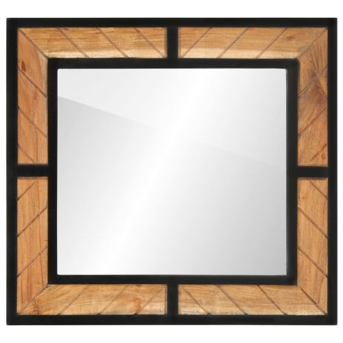 Огледало за баня 60x1x55 см масивна акация