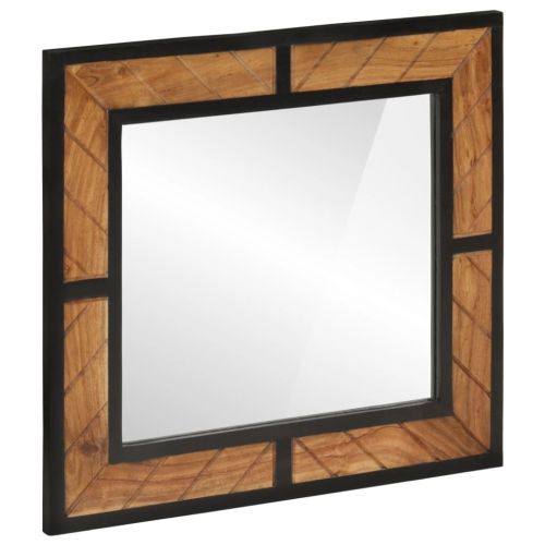 Огледало за баня 60x1x55 см масивна акация