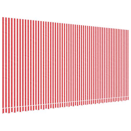 Резервен плат за тента, червен и бял, 580x295 см, полиестер