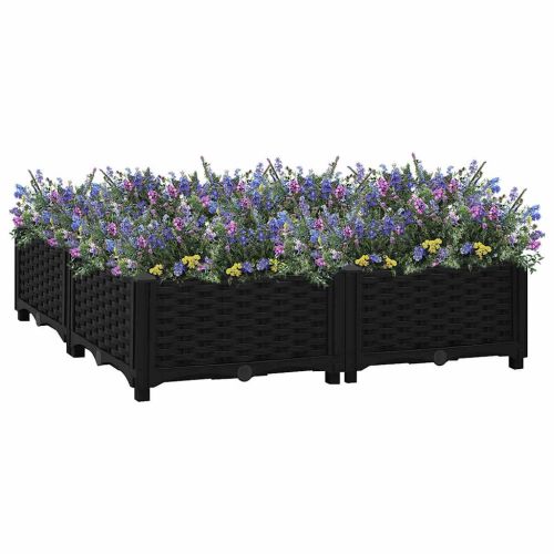 Повдигната леха, 80x80x23 см, полипропилен