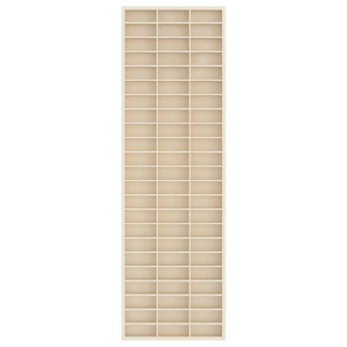 Стена дисплей кутия Монтиране на стена Бежово 30 x 4,5 x 96 см