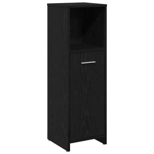 Комплект мебели за баня 4 бр. Черния дъб 30 x 30 x 183,5 см
