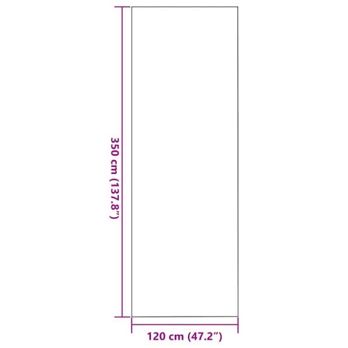 Мат за врата Черно 120 x 350 см 100% Полиамид