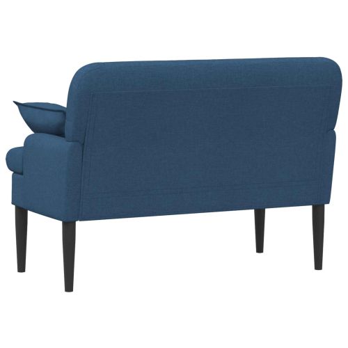Двуместен диван с копчета Синьо 111 x 68 x 80 см Текстил