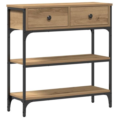 Конзолна маса с чекмедже Дъб 72.5 x 25 x 75 см Инженерно дърво