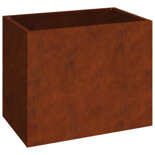 Градинска саксия Ръждясало 50 x 32 x 40 см Патинираща стомана